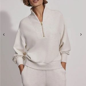 Varley Davidson Sweat Size XS Ivory Marl